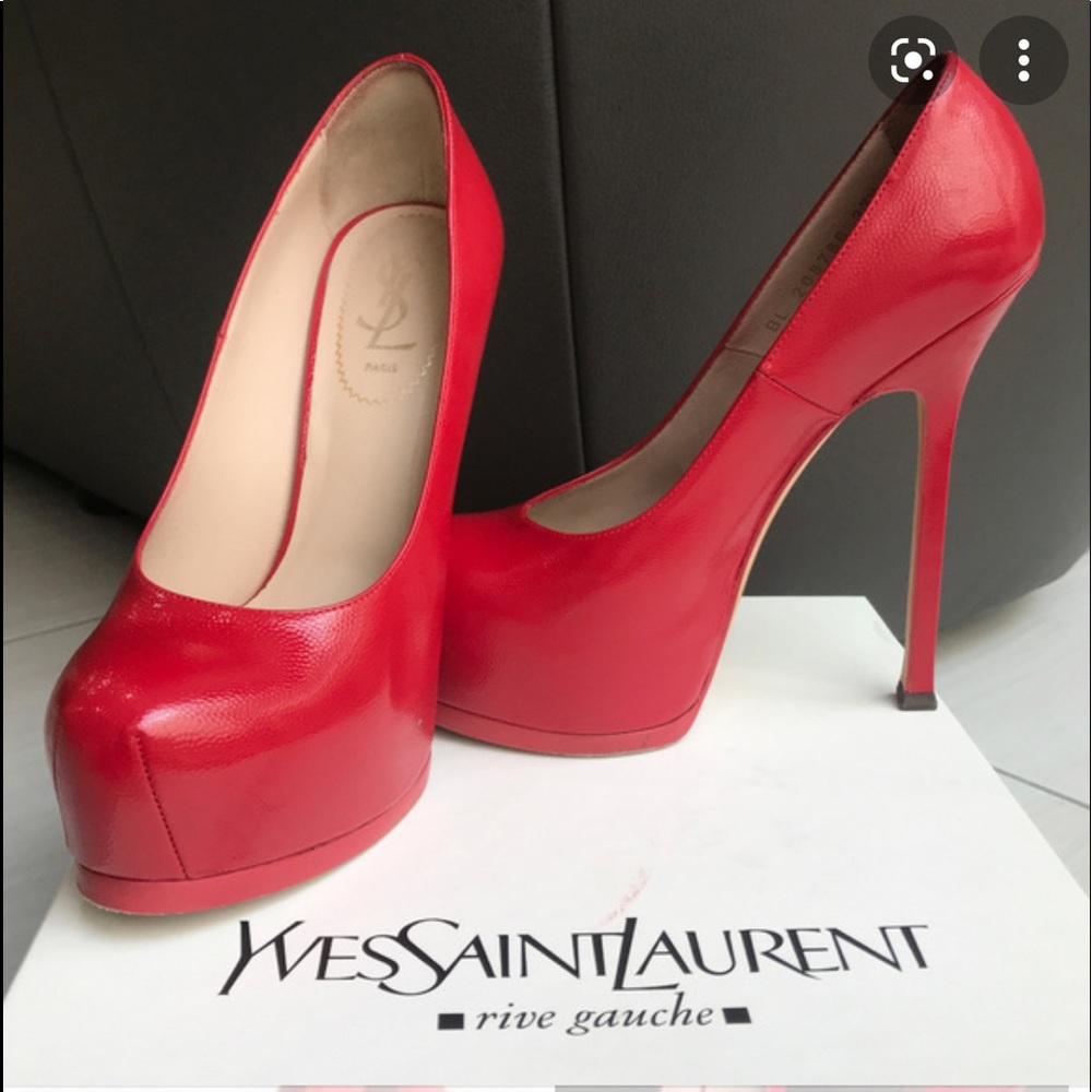 Ysl red pump. 9/10 condition. Barely worn.